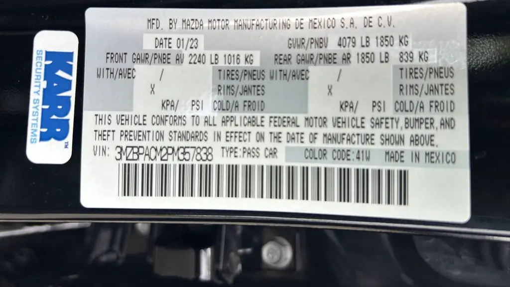 2023 Mazda Mazda3 Sedan 2.5 S Carbon Edition
