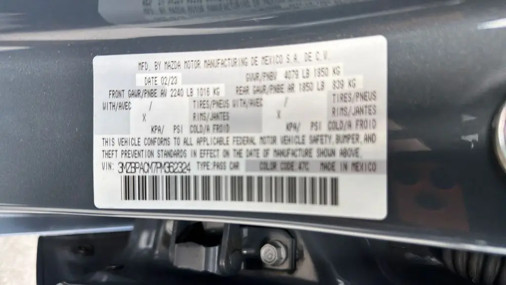 2023 Mazda Mazda3 Sedan 2.5 S Carbon Edition
