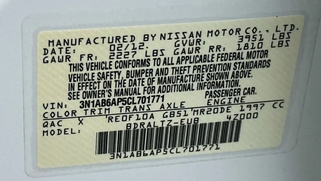 2012 Nissan Sentra 2.0