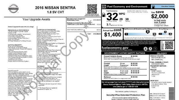 2016 Nissan Sentra S