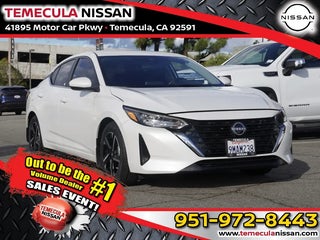 2024 Nissan Sentra with Aspen White Tricoat Exterior