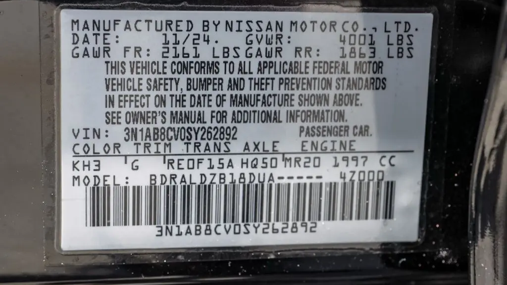 2025 Nissan Sentra SV