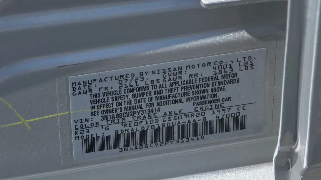 2023 Nissan Sentra SV