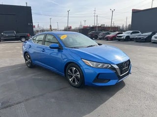 2023 Nissan Sentra with Electric Blue Metallic Exterior