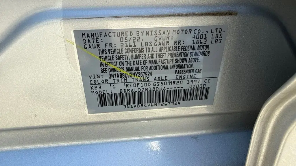 2022 Nissan Sentra SV