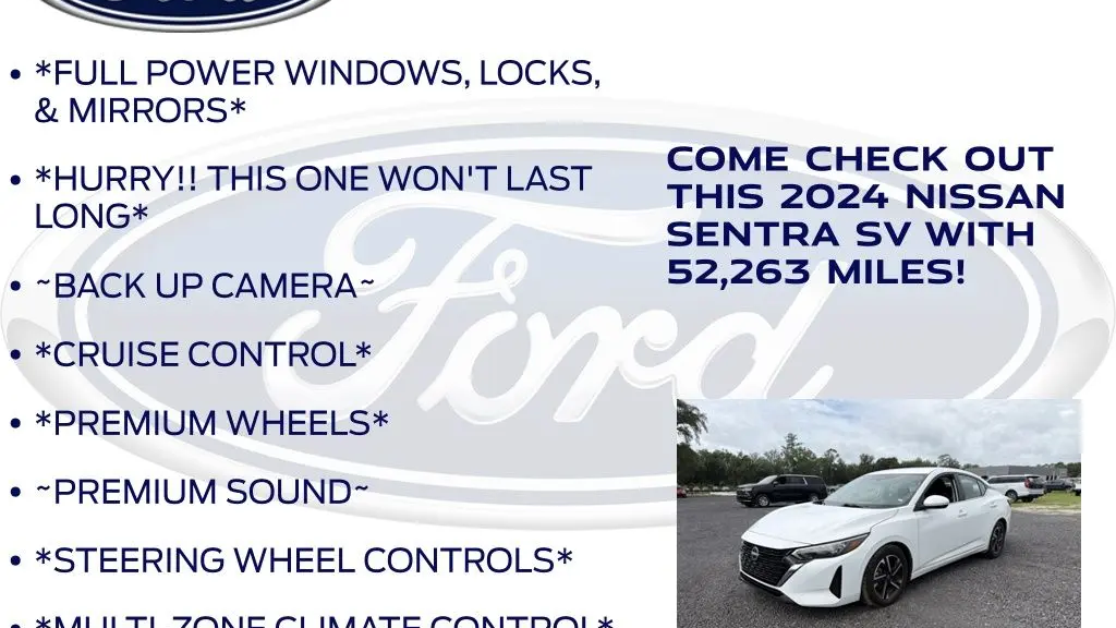 2024 Nissan Sentra SV