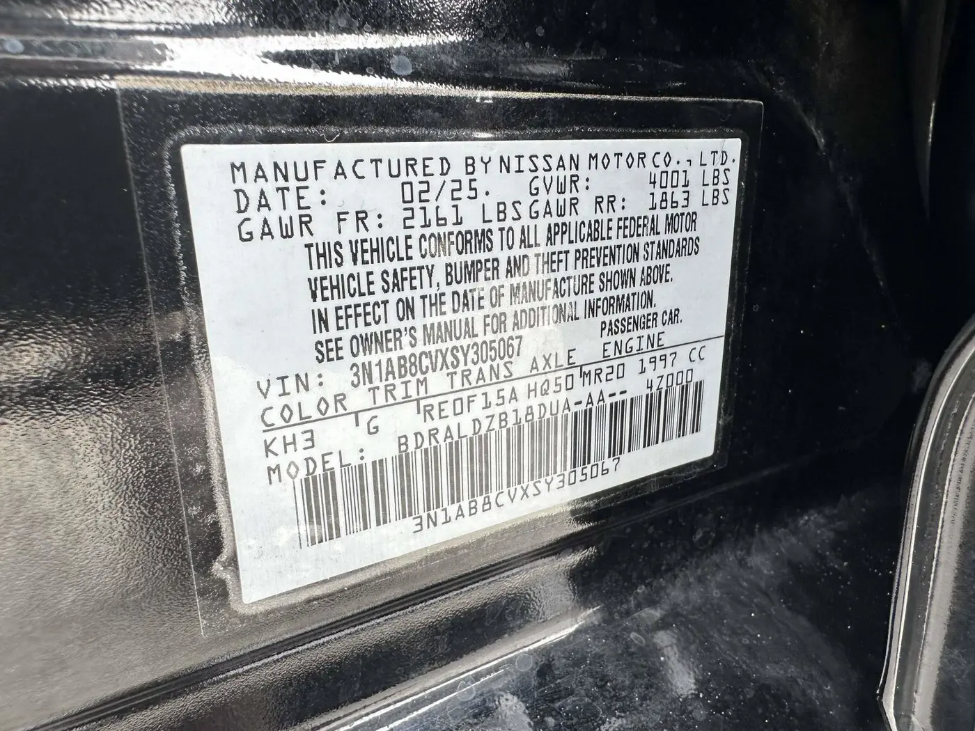 2025 Nissan Sentra - $21,000