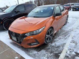 2021 Nissan Sentra with Monarch Orange/Super Black Exterior