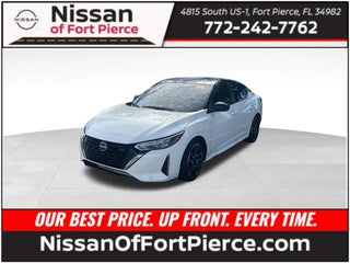 2024 Nissan Sentra with Aspen White Tricoat/Super Black Exterior