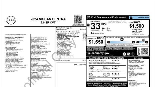 2024 Nissan Sentra SR