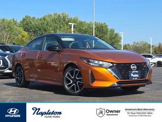 2024 Nissan Sentra with Monarch Orange Metallic/Super Black Exterior