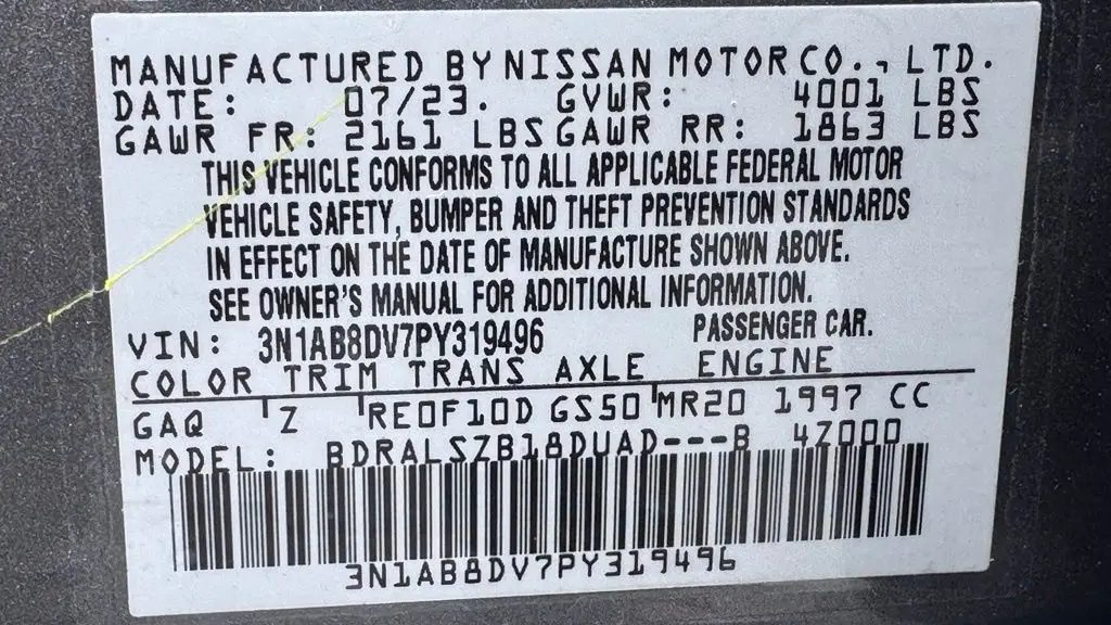 2023 Nissan Sentra SR