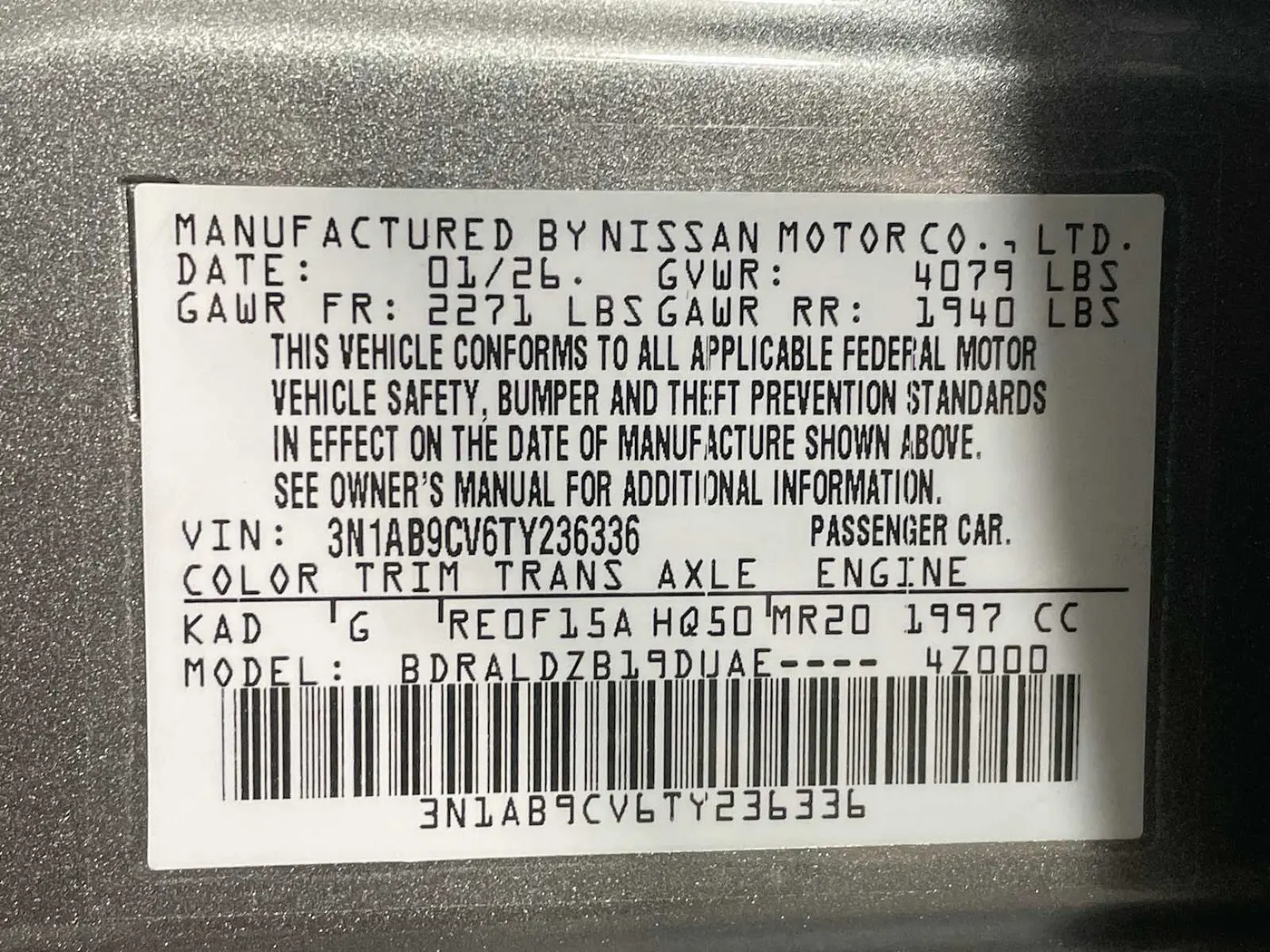 2026 Nissan Sentra - $22,995