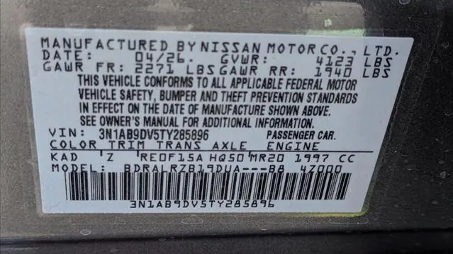 2026 Nissan Sentra SR