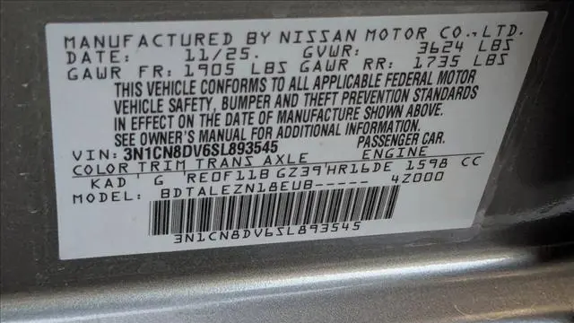 2025 Nissan Versa S