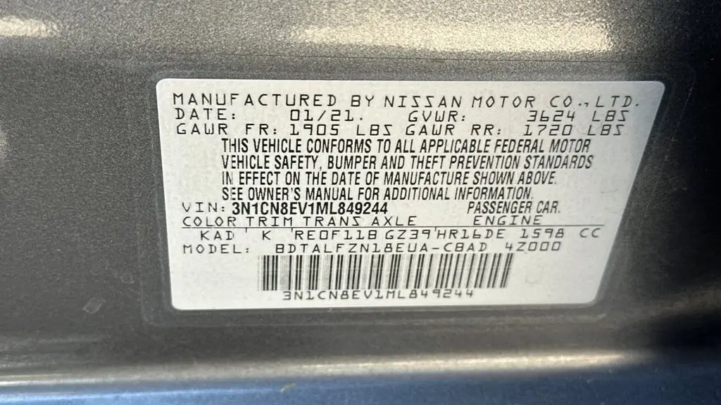 2021 Nissan Versa SV