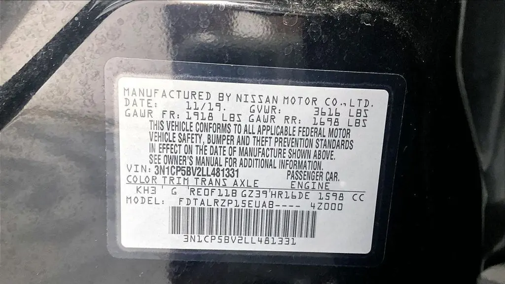 2020 Nissan Kicks S