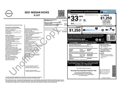 Photo of a 2021 Nissan Kicks S 4DR Crossover for sale
