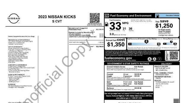 2023 Nissan Kicks S