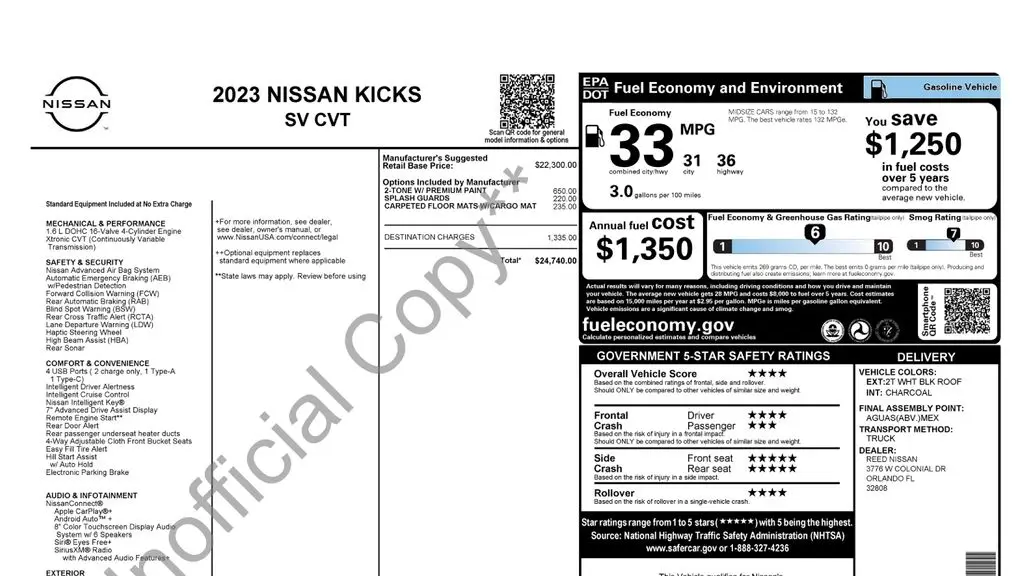 2023 Nissan Kicks SV
