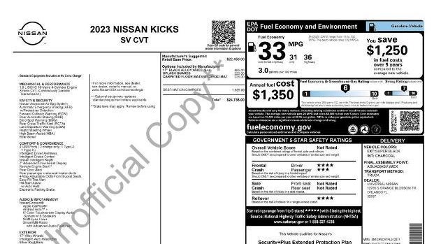 2023 Nissan Kicks SV