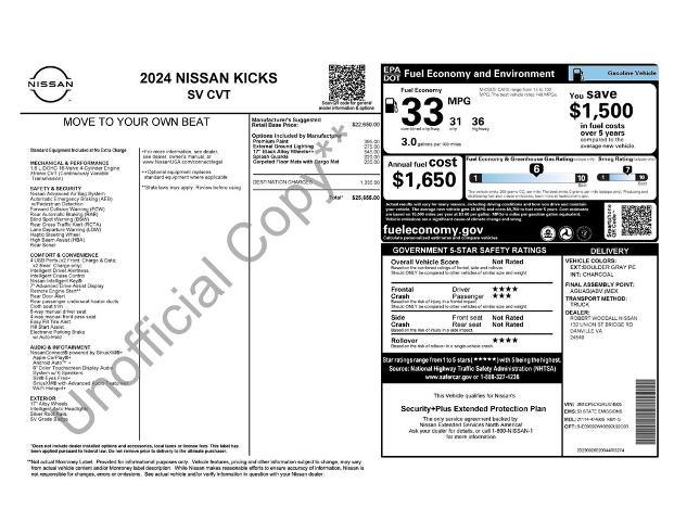 2024 Nissan Kicks - $19,297