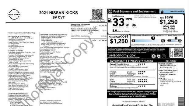 2021 Nissan Kicks SV