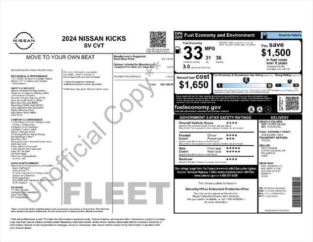 2024 Nissan Kicks - $21,036