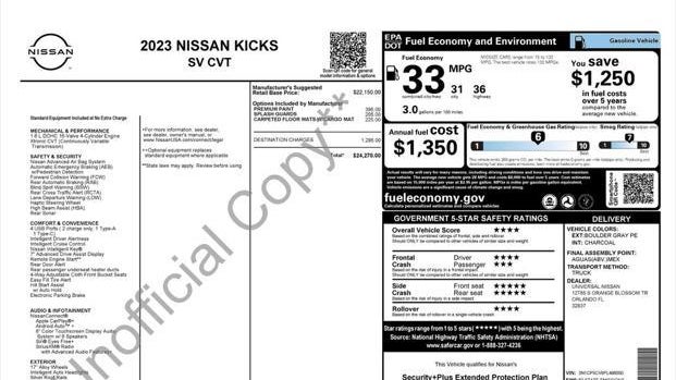 2023 Nissan Kicks SV