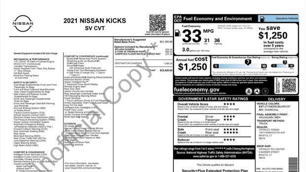 2021 Nissan Kicks SV