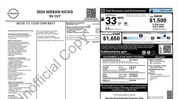 2024 Nissan Kicks SV