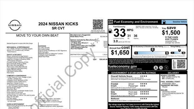 2024 Nissan Kicks SR