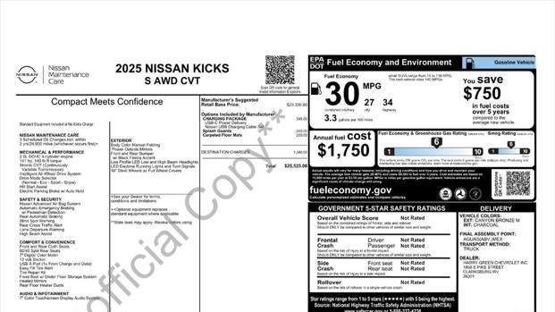 2025 Nissan Kicks S