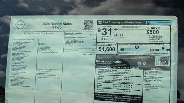 2026 Nissan Kicks S