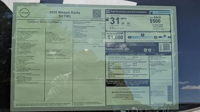 2026 Nissan Kicks SV