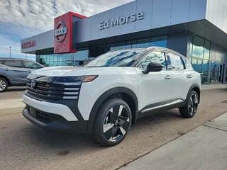 2026 Nissan Kicks with Aspen White Tricoat/Super Black Exterior