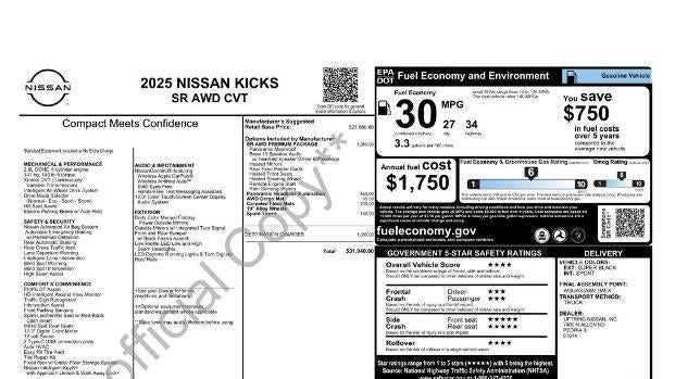 2025 Nissan Kicks SR