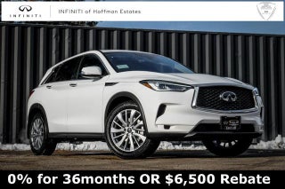 2025 INFINITI QX50 with Lunar White Exterior