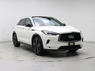 2021 INFINITI QX50 with Majestic White Exterior