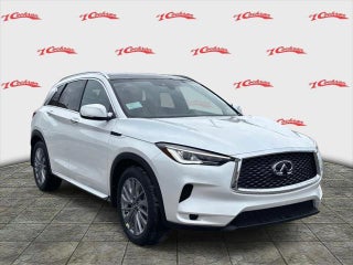 2025 INFINITI QX50 with Radiant White Exterior