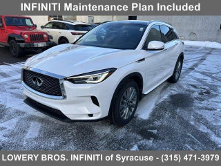 2025 INFINITI QX50 with Lunar White Exterior