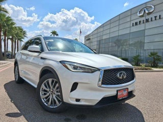 2025 INFINITI QX50 with Radiant White Exterior