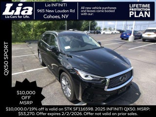 2025 INFINITI QX50 with Black Obsidian Exterior