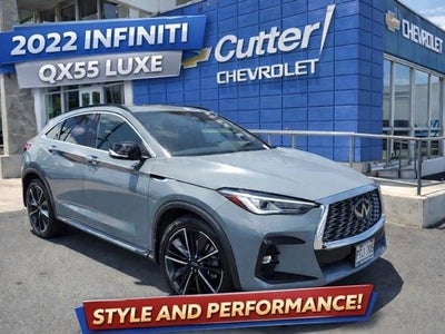 Photo of a 2022 Infiniti QX55 AWD Luxe 4DR Crossover for sale