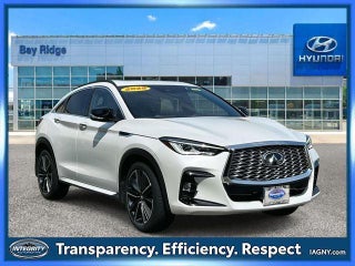 2025 INFINITI QX55 with Radiant White Exterior
