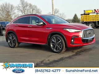 2022 INFINITI QX55 with Dynamic Sunstone Red Exterior