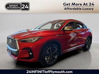 2025 INFINITI QX55 with Dynamic Sunstone Red Exterior
