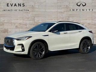 2025 INFINITI QX55 with Radiant White Exterior