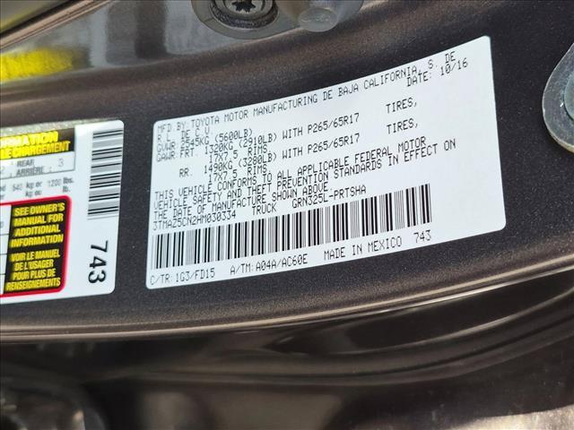 2017 Toyota Tacoma - $29,036