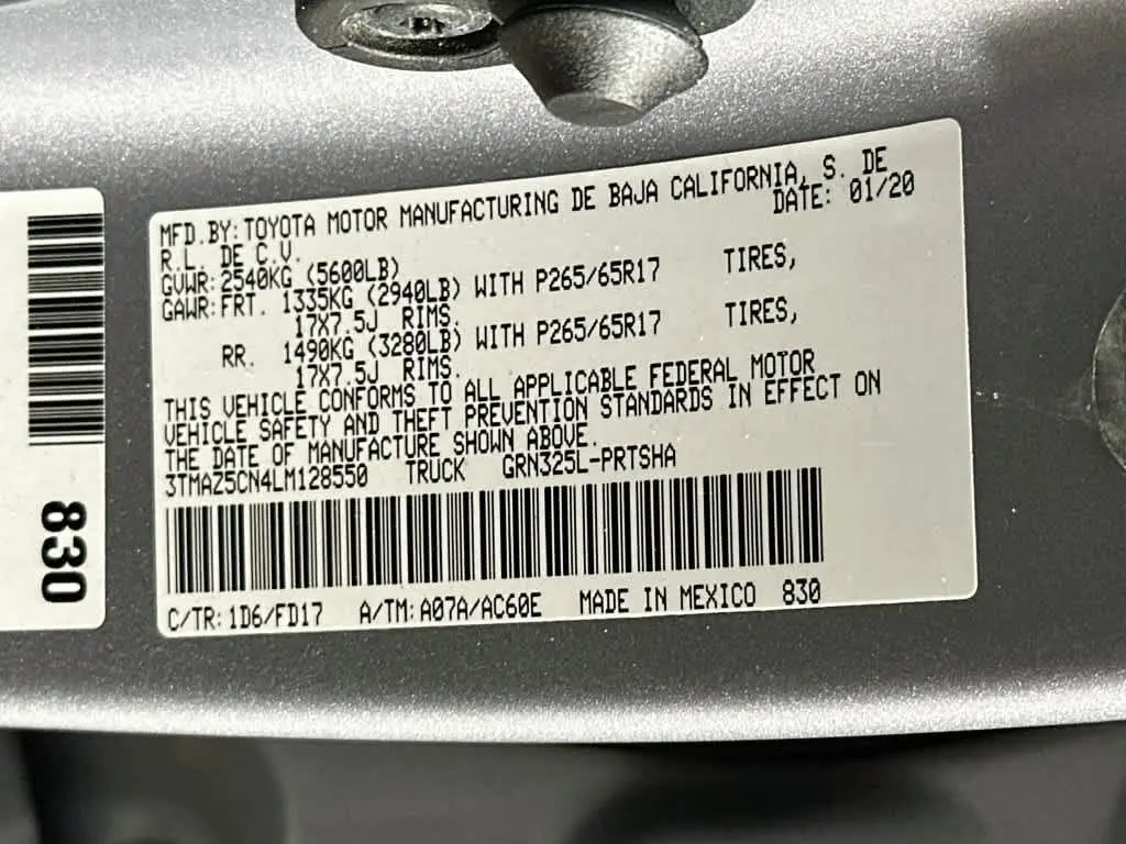 2020 Toyota Tacoma - $26,003